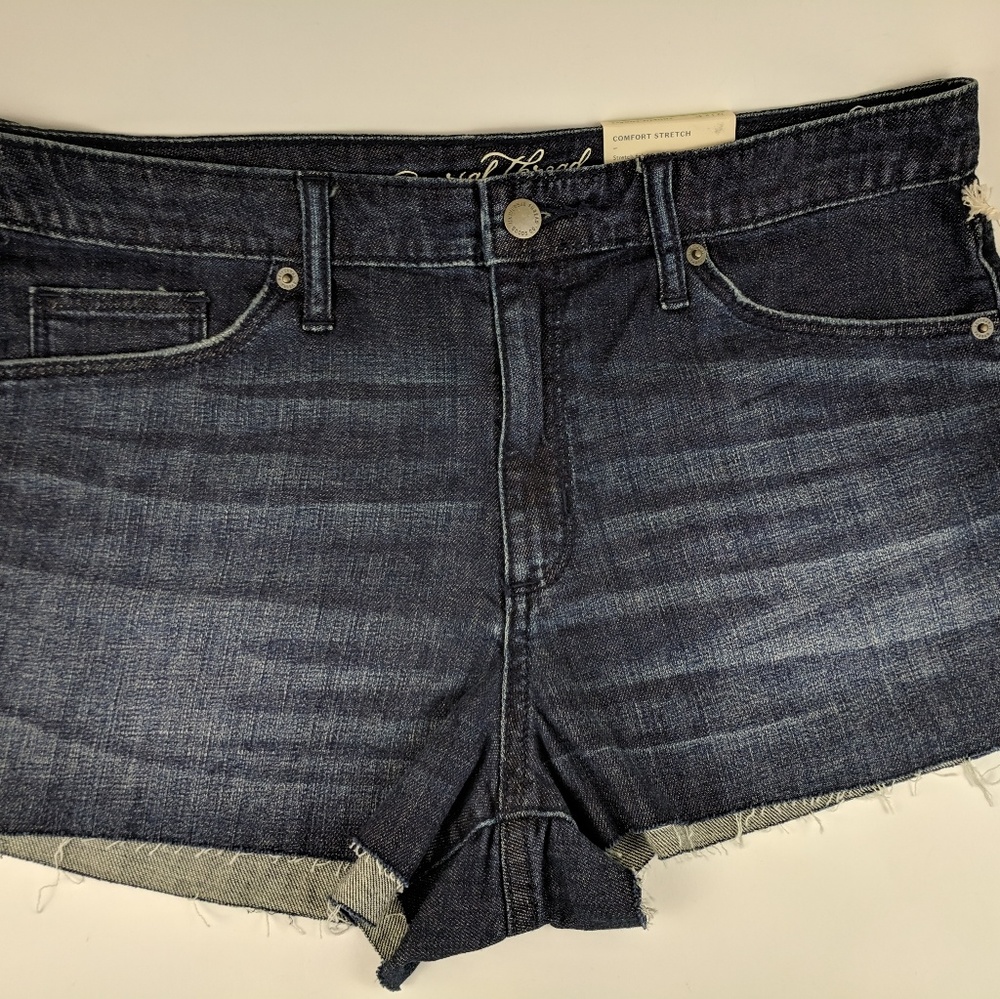 Dark Blue Jean Cuttoff Shorts